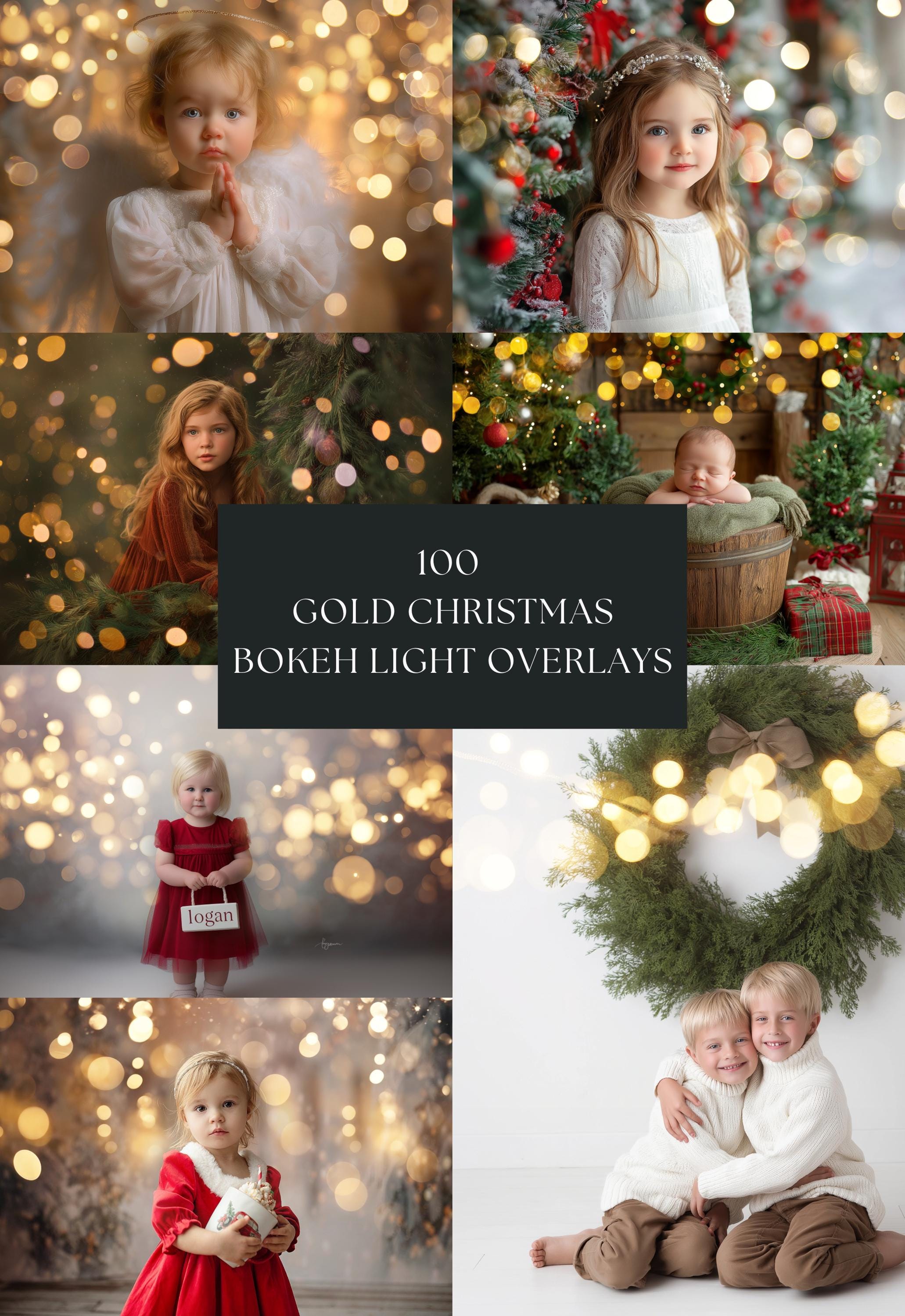 Christmas Bokeh Light Overlays Bundle Offer