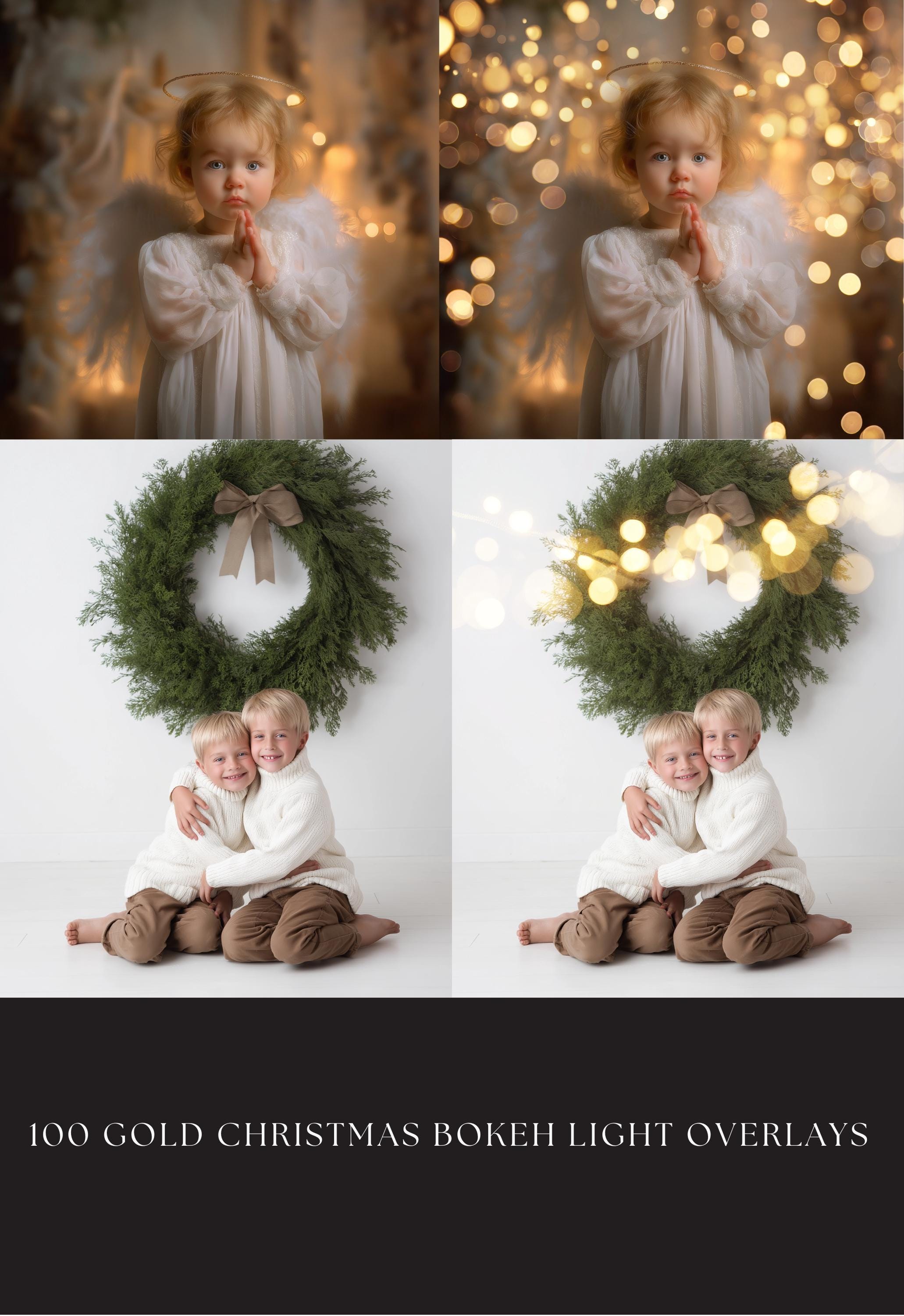 Christmas Bokeh Light Overlays Bundle Offer