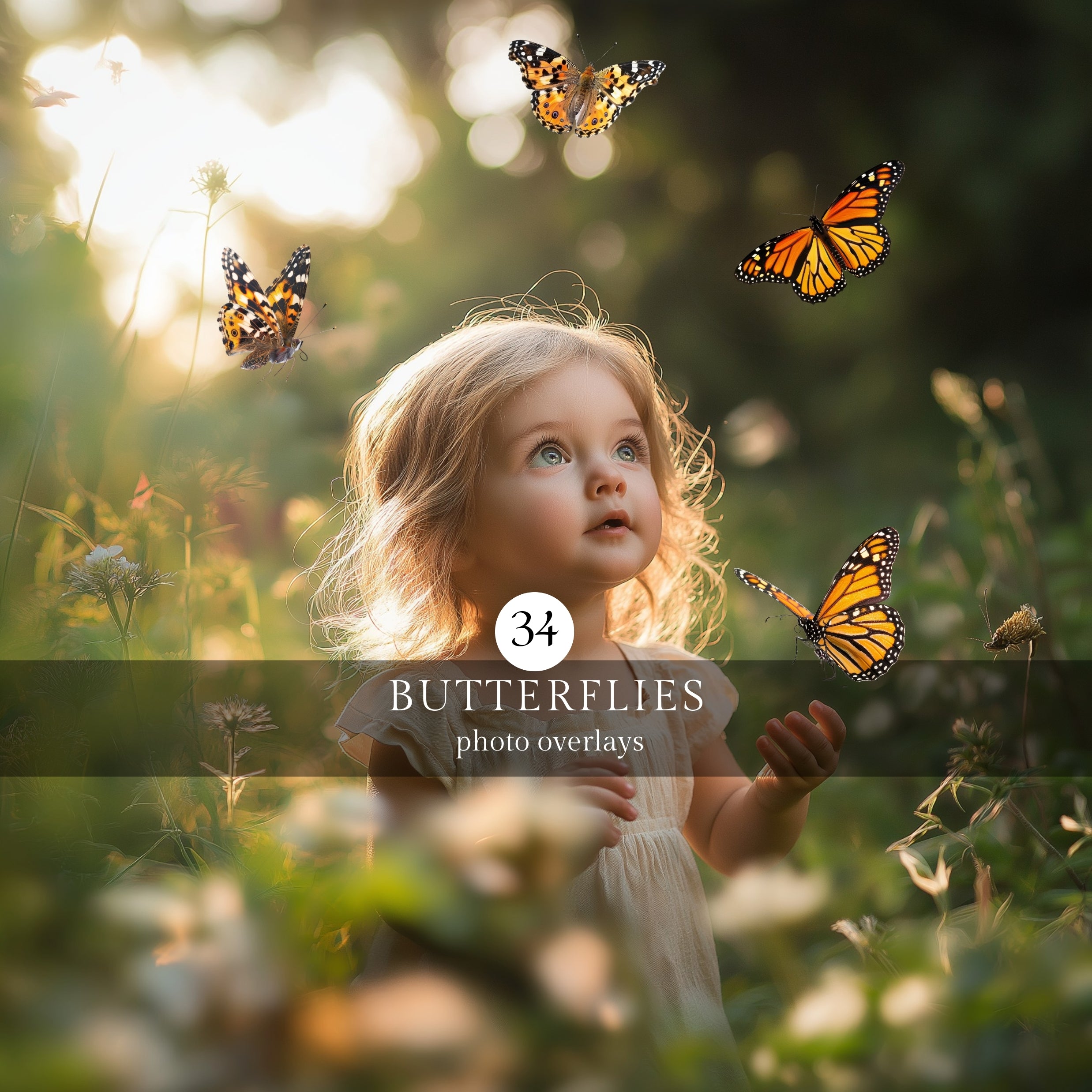 Monarch Butterfly Photo Overlays