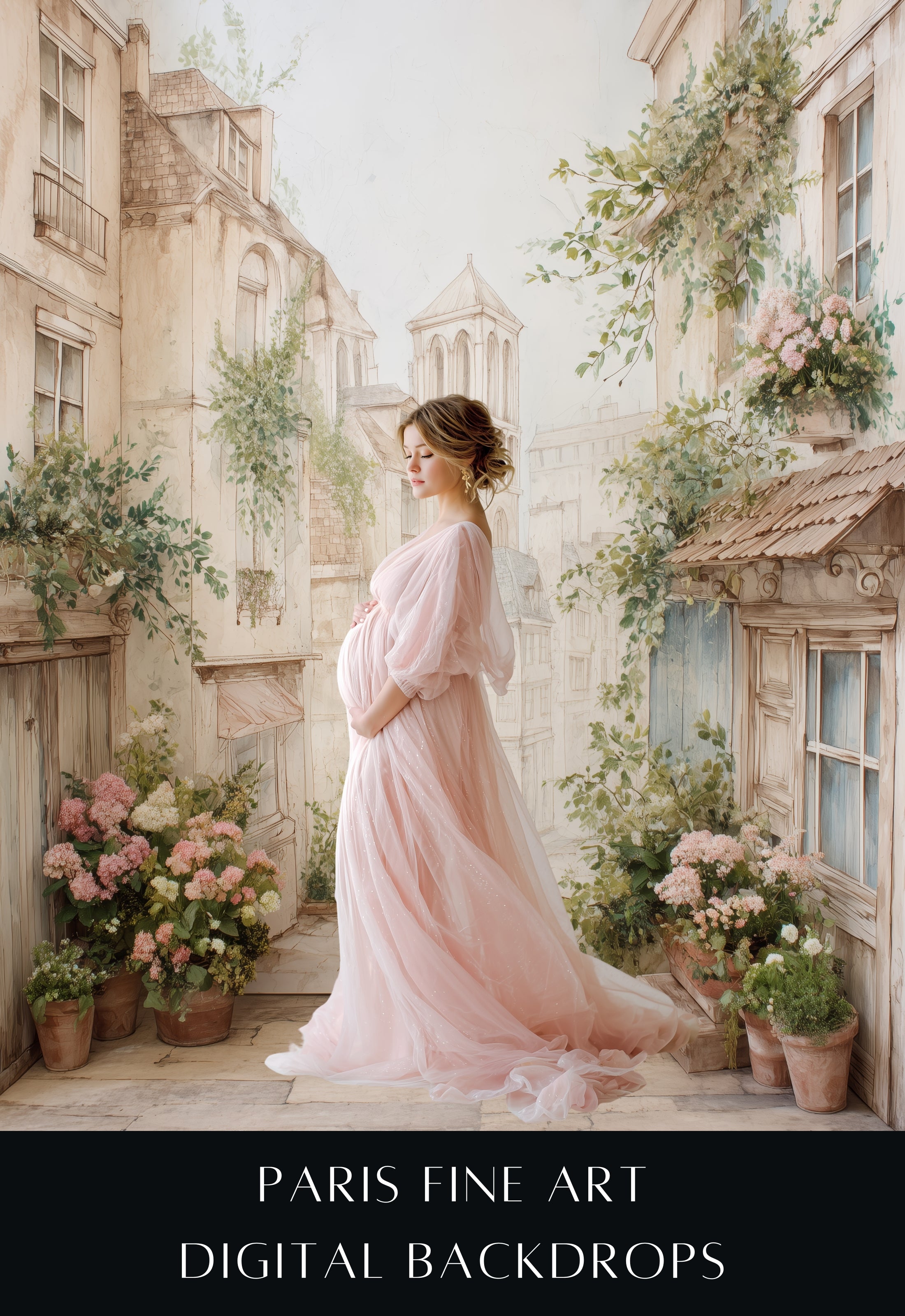 Paris Landscape Digital Backdrops