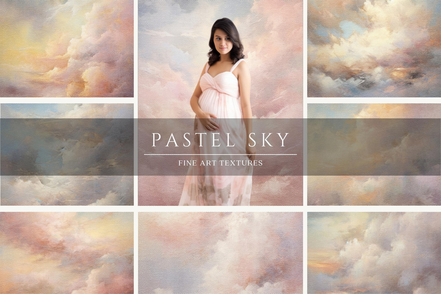 Pastel Sky Fine Art Portrait Textures