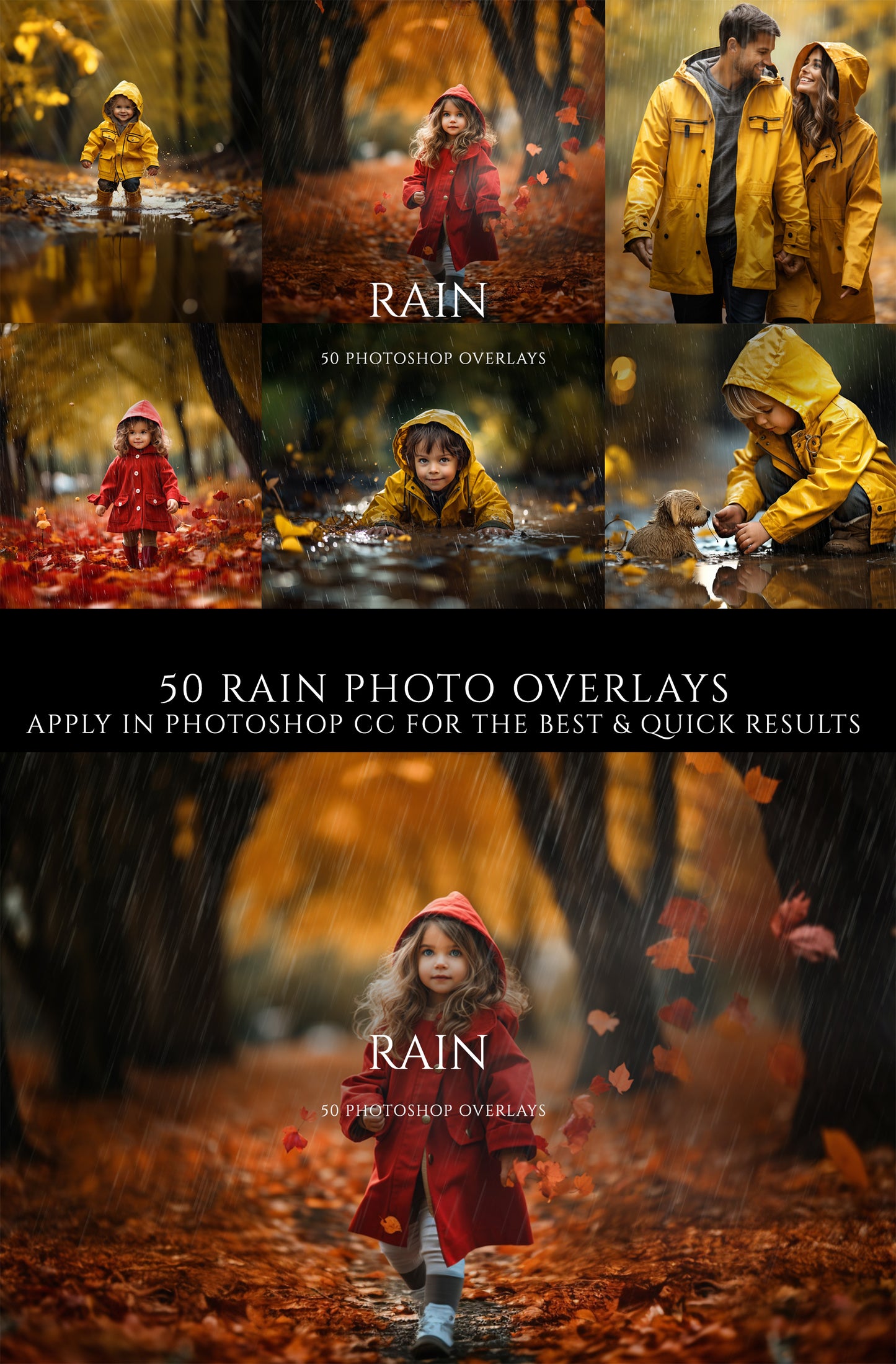Rain Photo Overlays