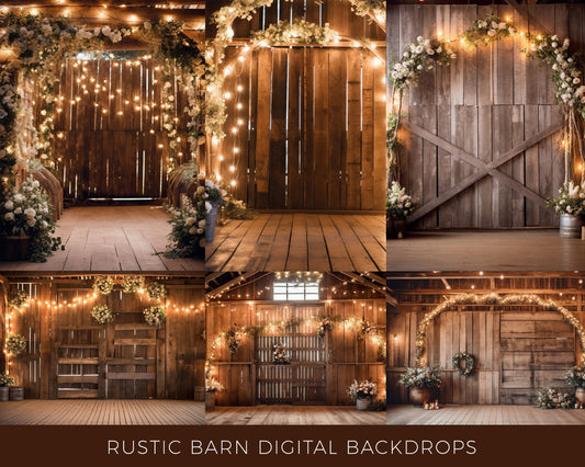 Rustic Barn Digital Backdrops