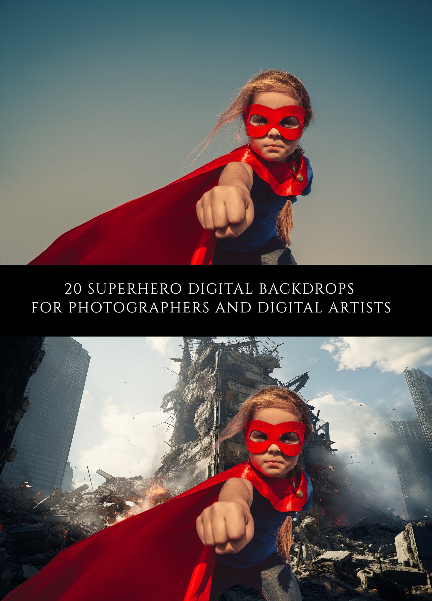 Superhero Digital Backdrops