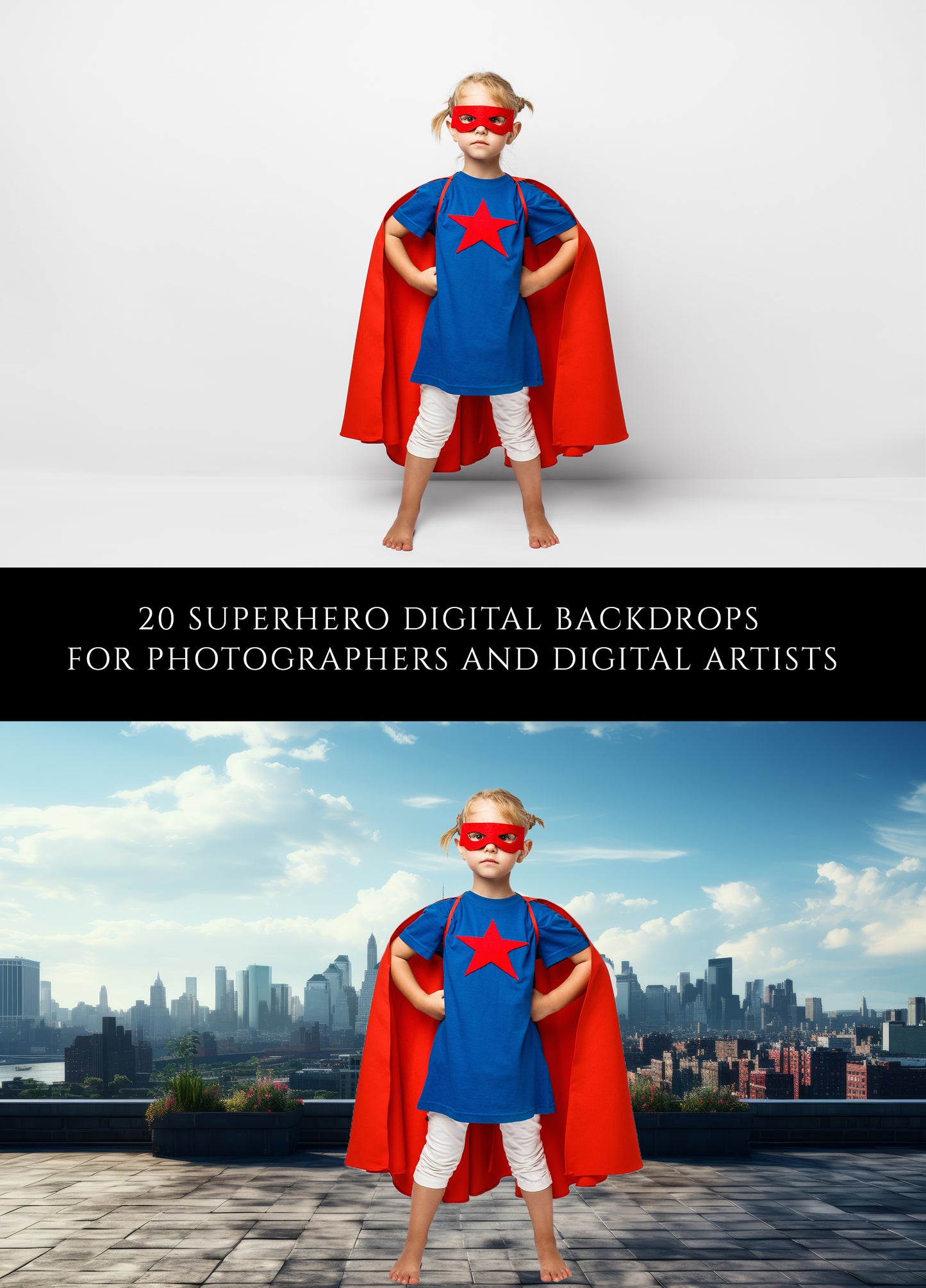 Superhero Digital Backdrops