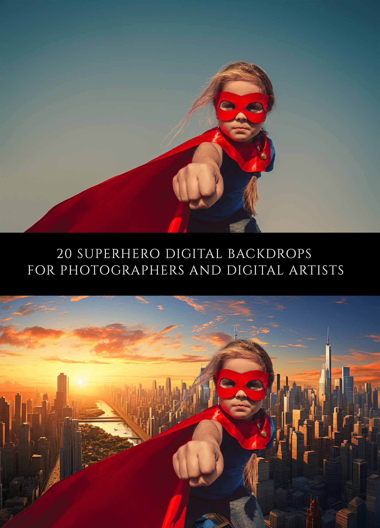 Superhero Digital Backdrops