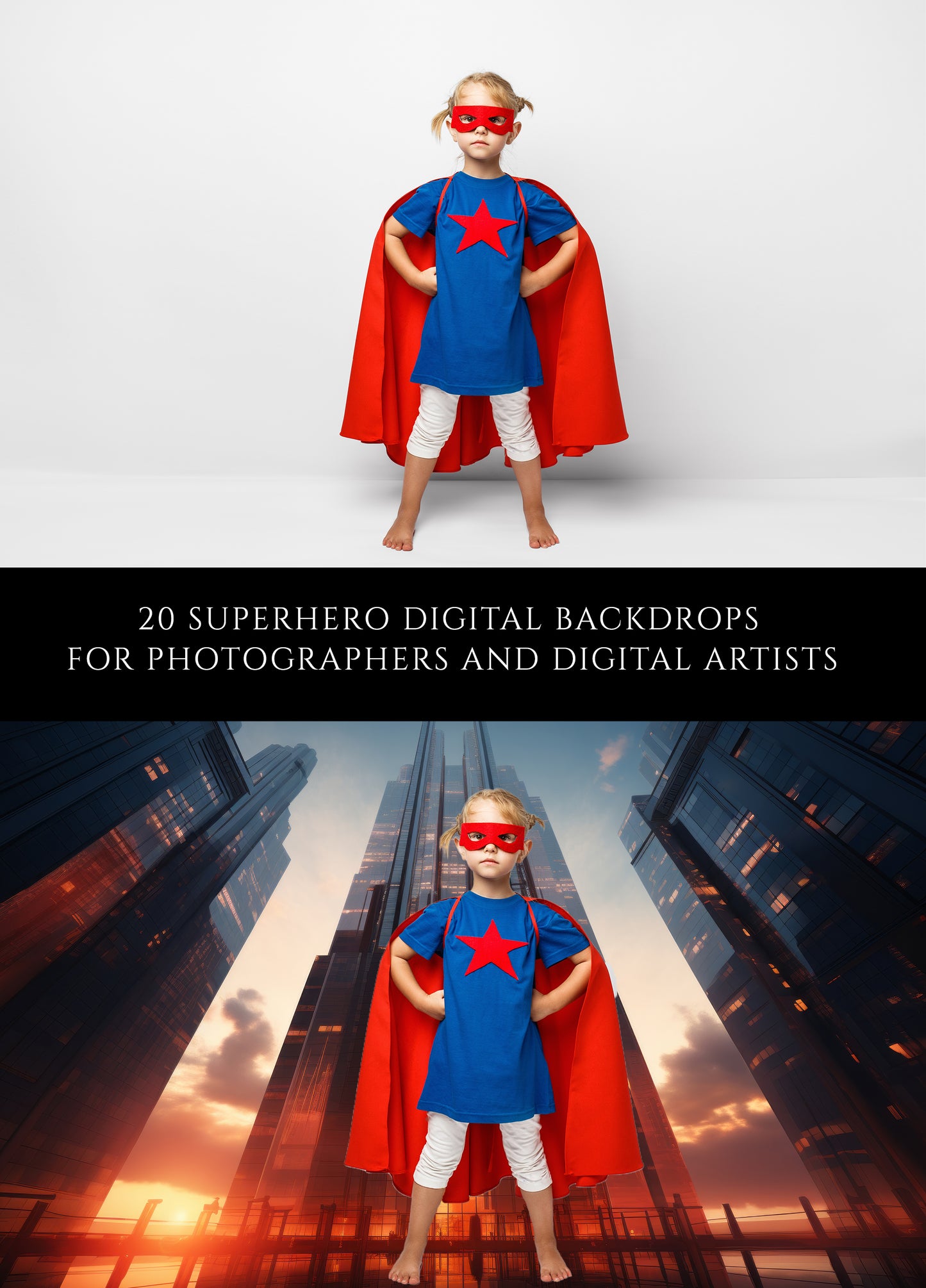 Superhero Digital Backdrops