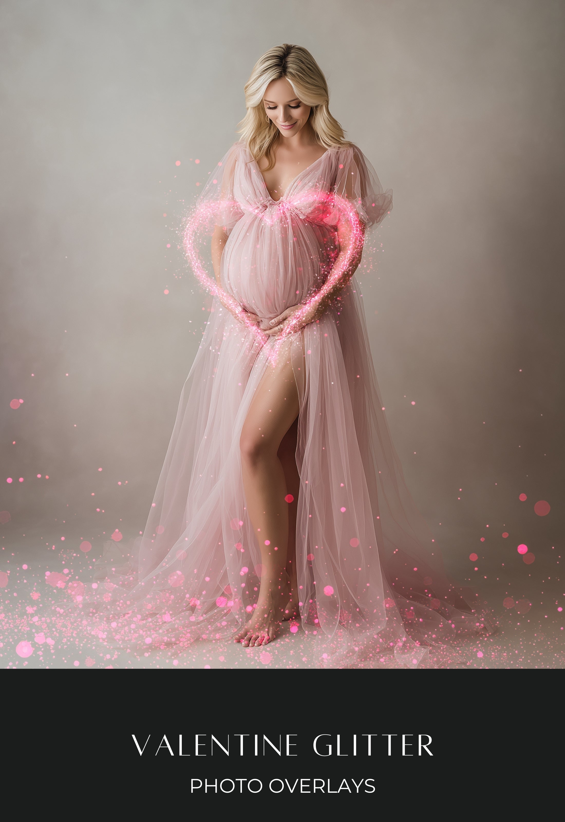 Valentine Glitter Photo Overlays