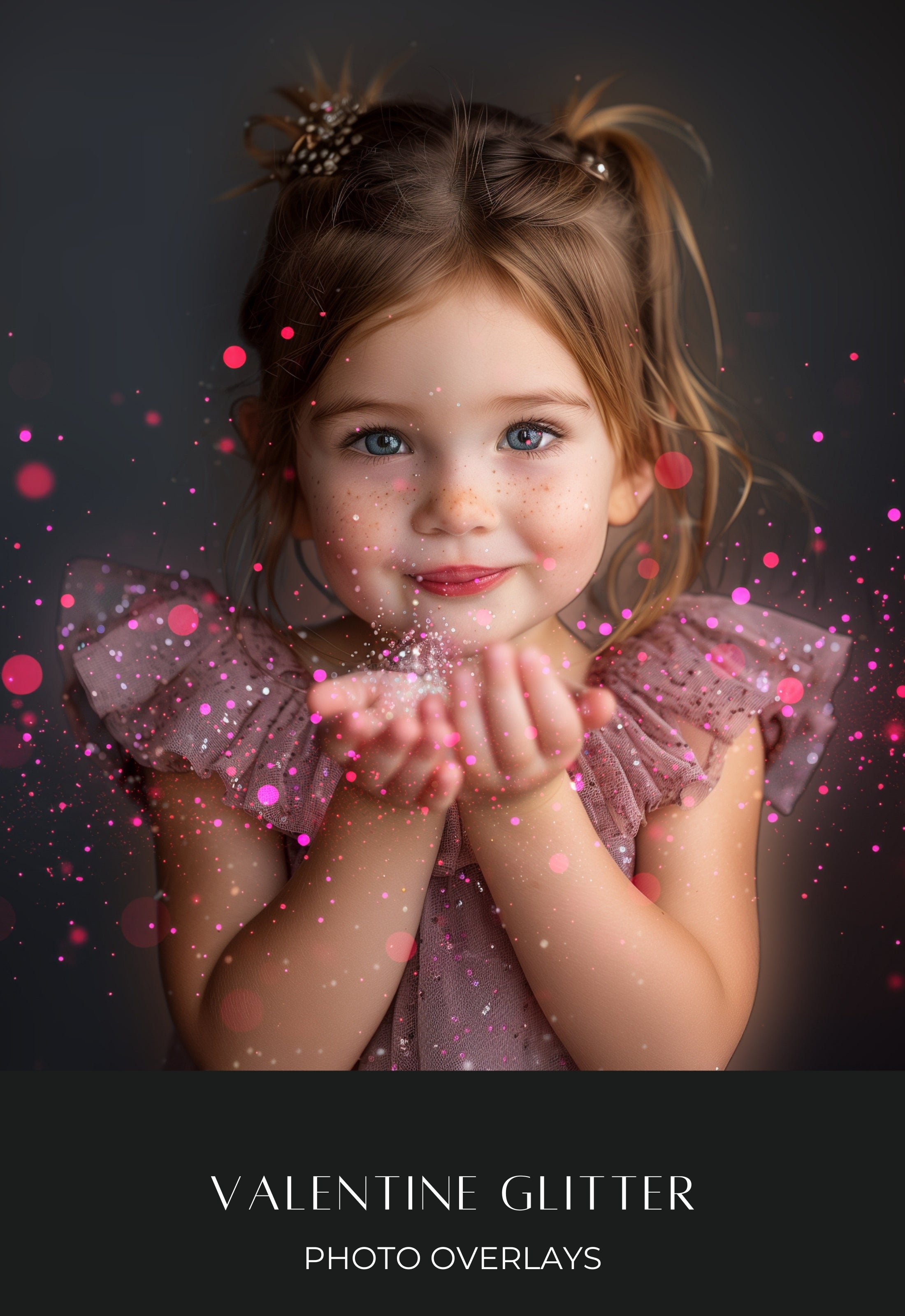 Valentine Glitter Photo Overlays