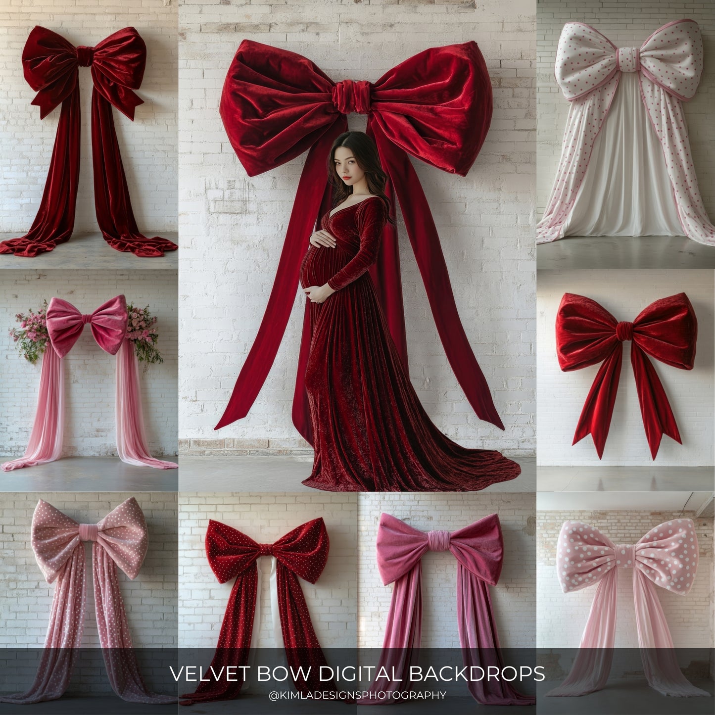 Valentine Velvet Bow Coquette