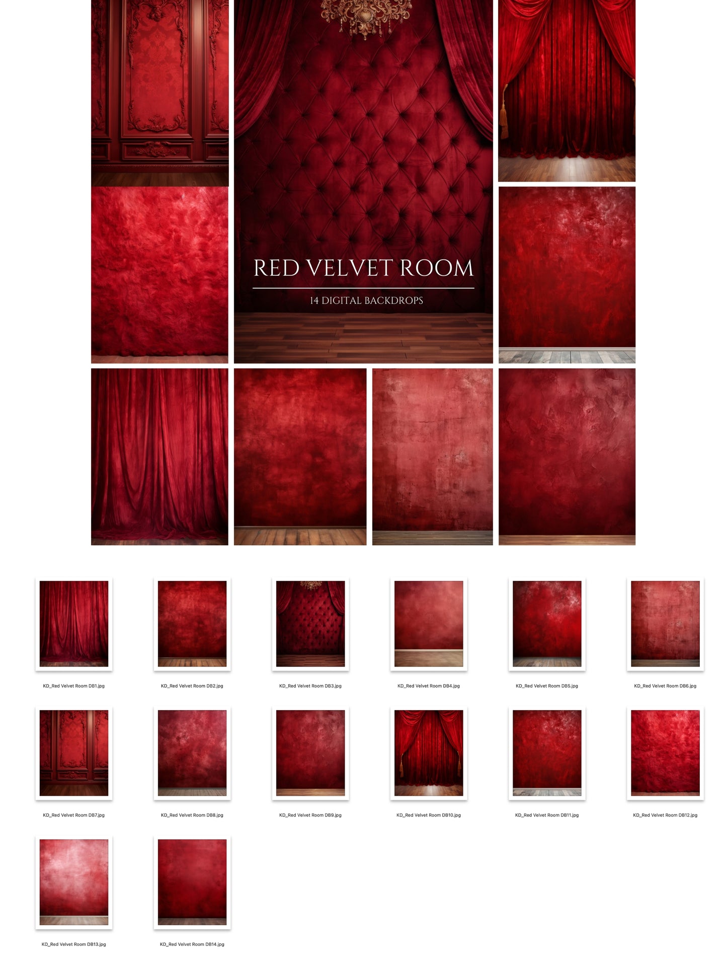 Red Velvet Room Digital Backdrops