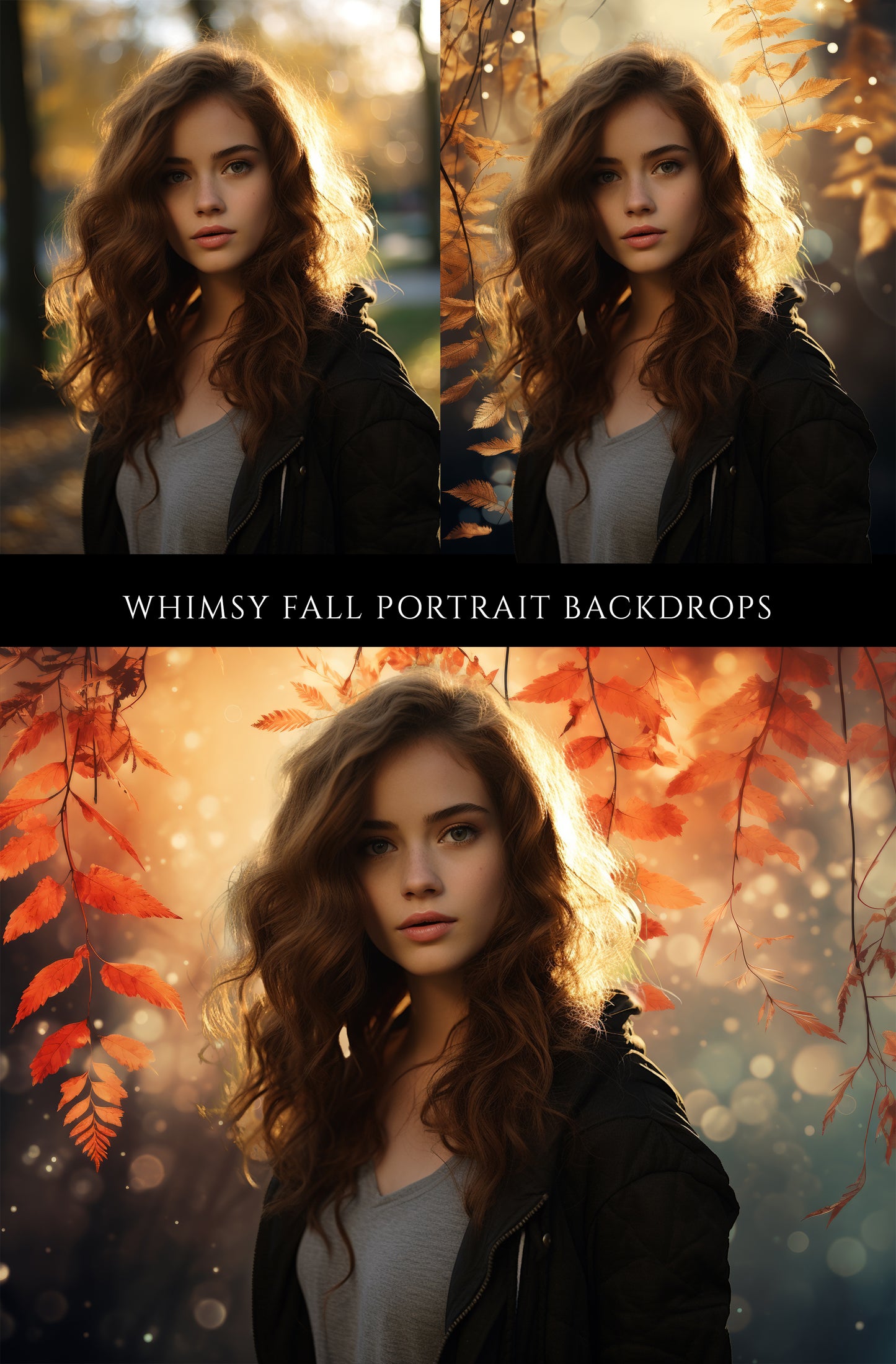 Whimsy Fall Portrait Backdrops
