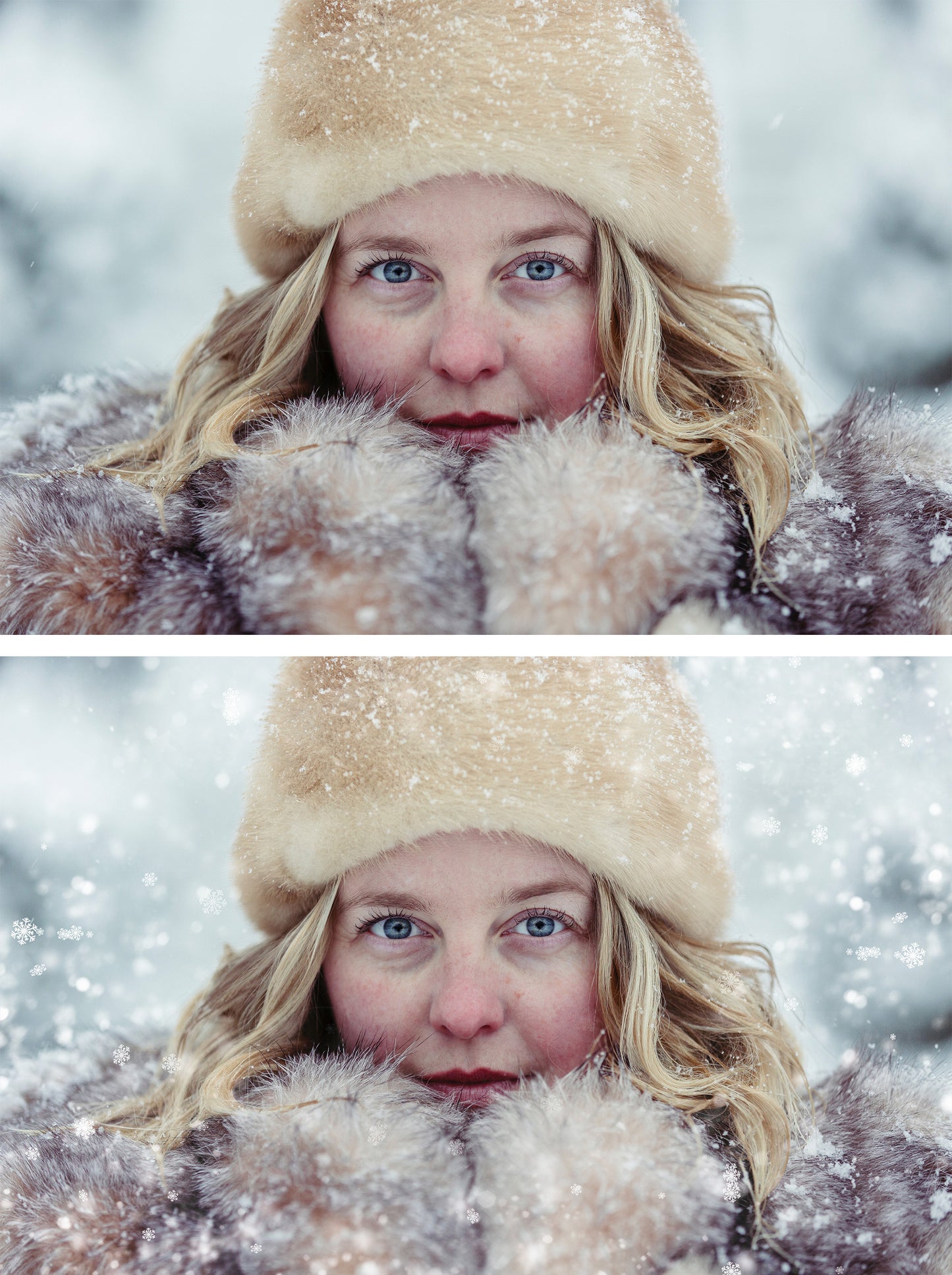 Falling Snowflakes Overlays