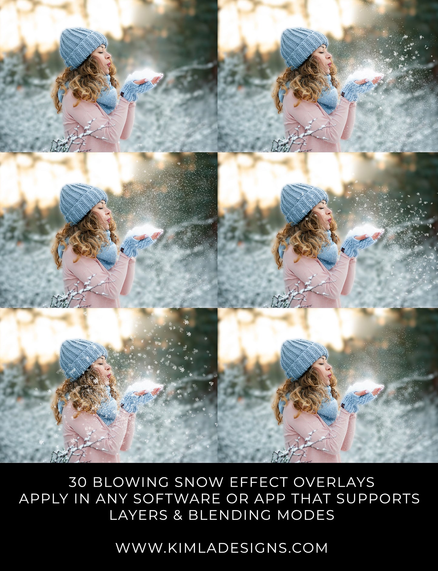 Blowing Snow Photo Overlays