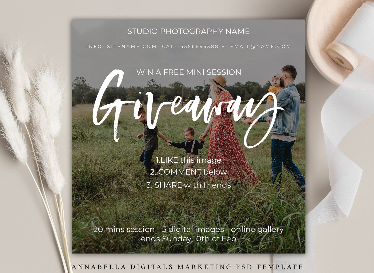 Photography Giveaway Template