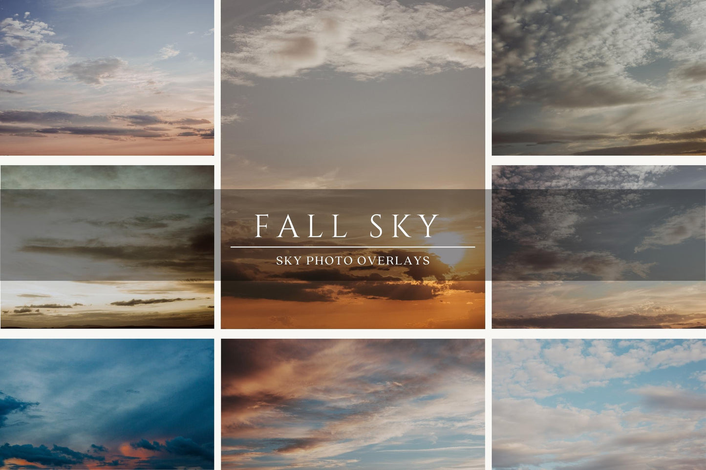 Autumn Sky Photo Overlays