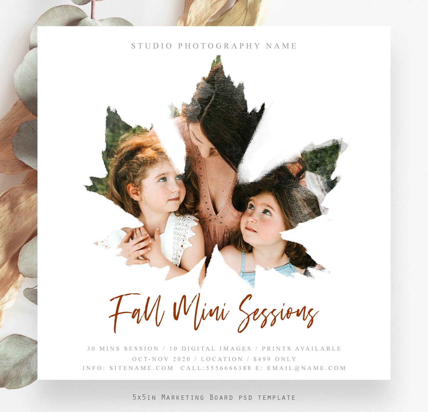 Fall Mini Session Template