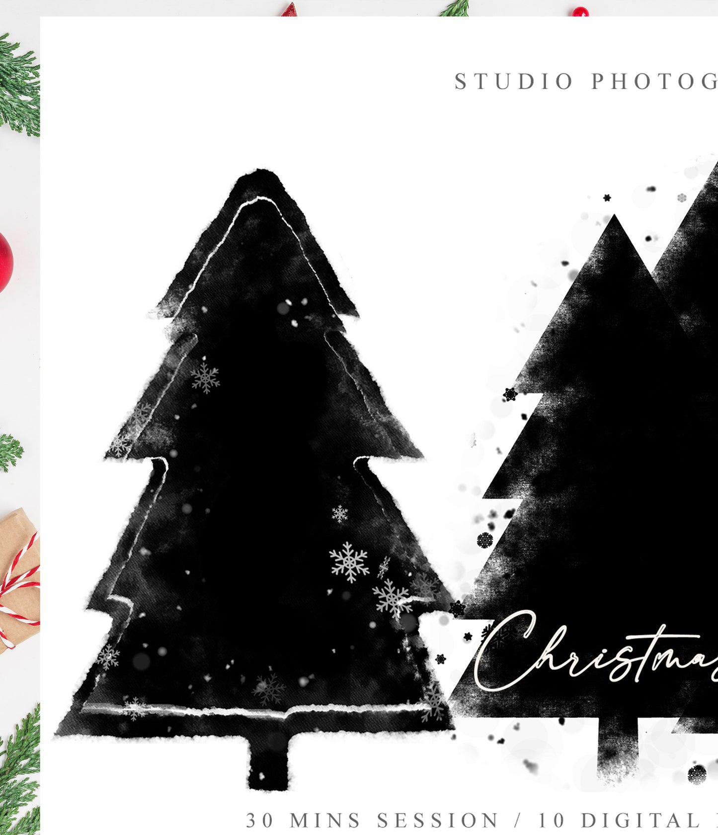 Christmas Mini Session Template