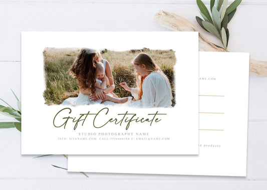 Gift Certificate Photoshop Template