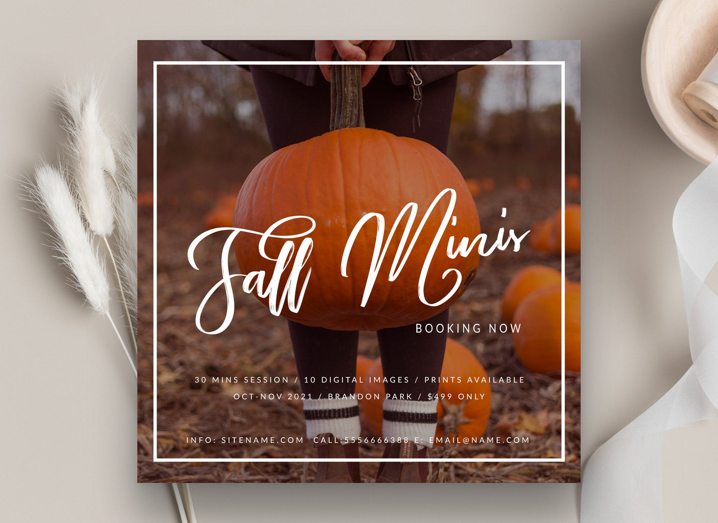 Fall Mini Session Template