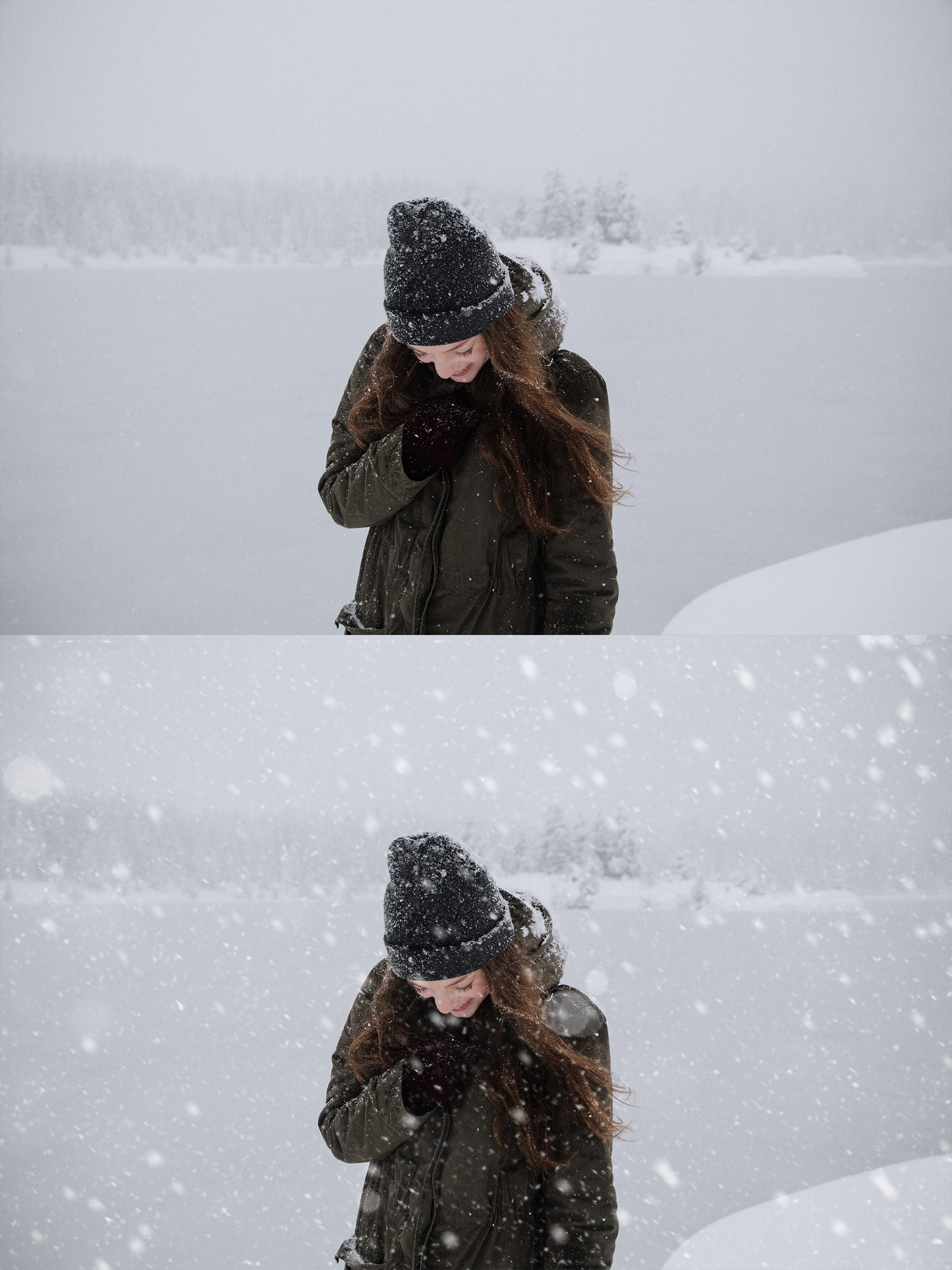 White Wedding Snow & Bokeh Photo Overlays