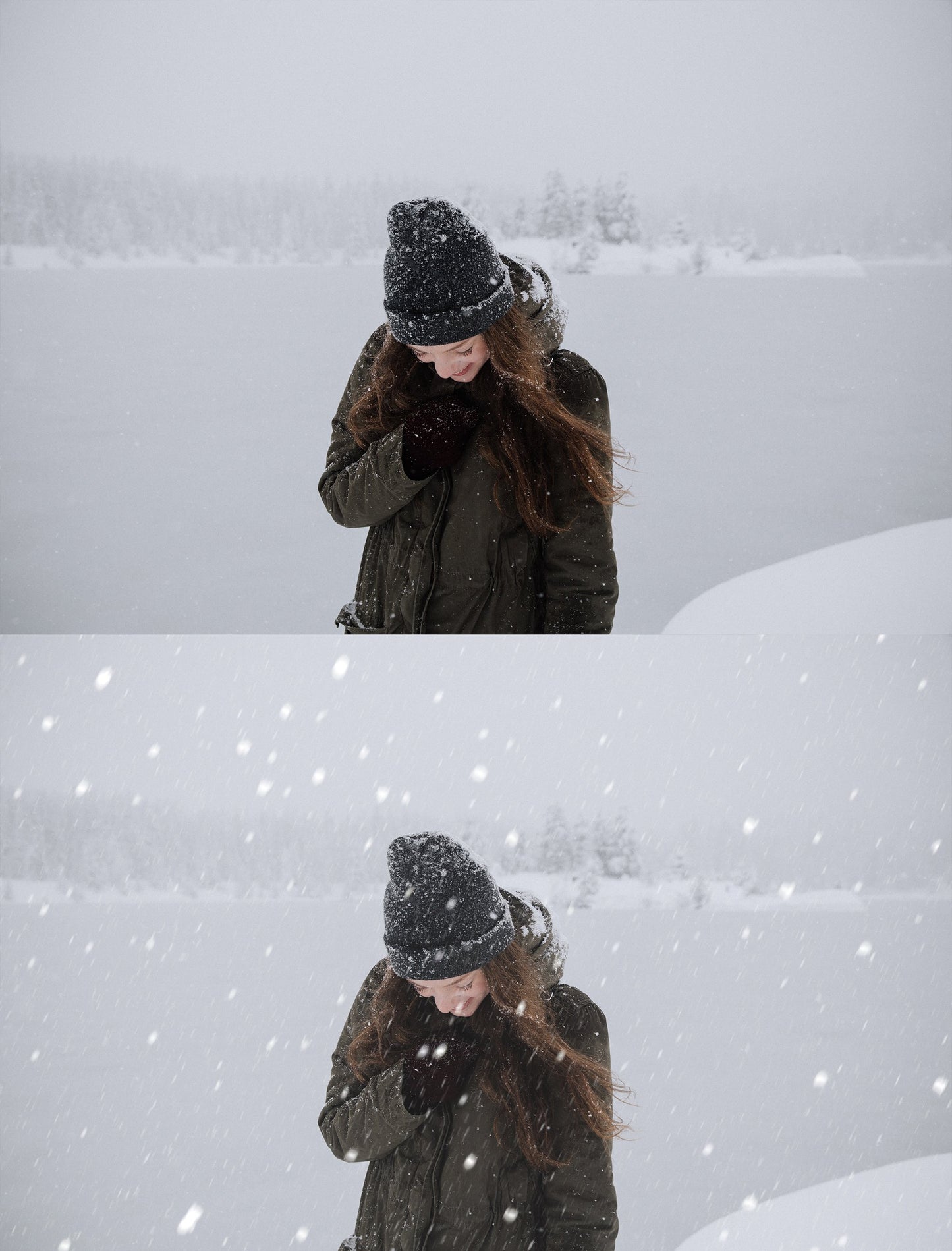 White Wedding Snow & Bokeh Photo Overlays