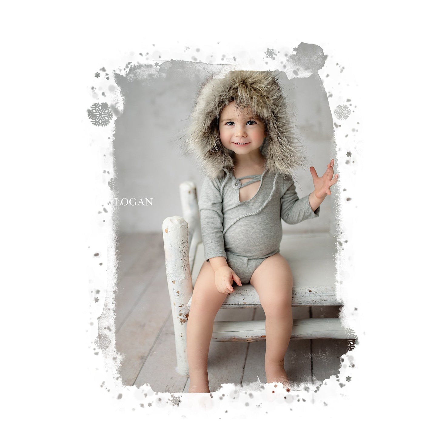 12 Watercolor Christmas Portrait Photo Masks