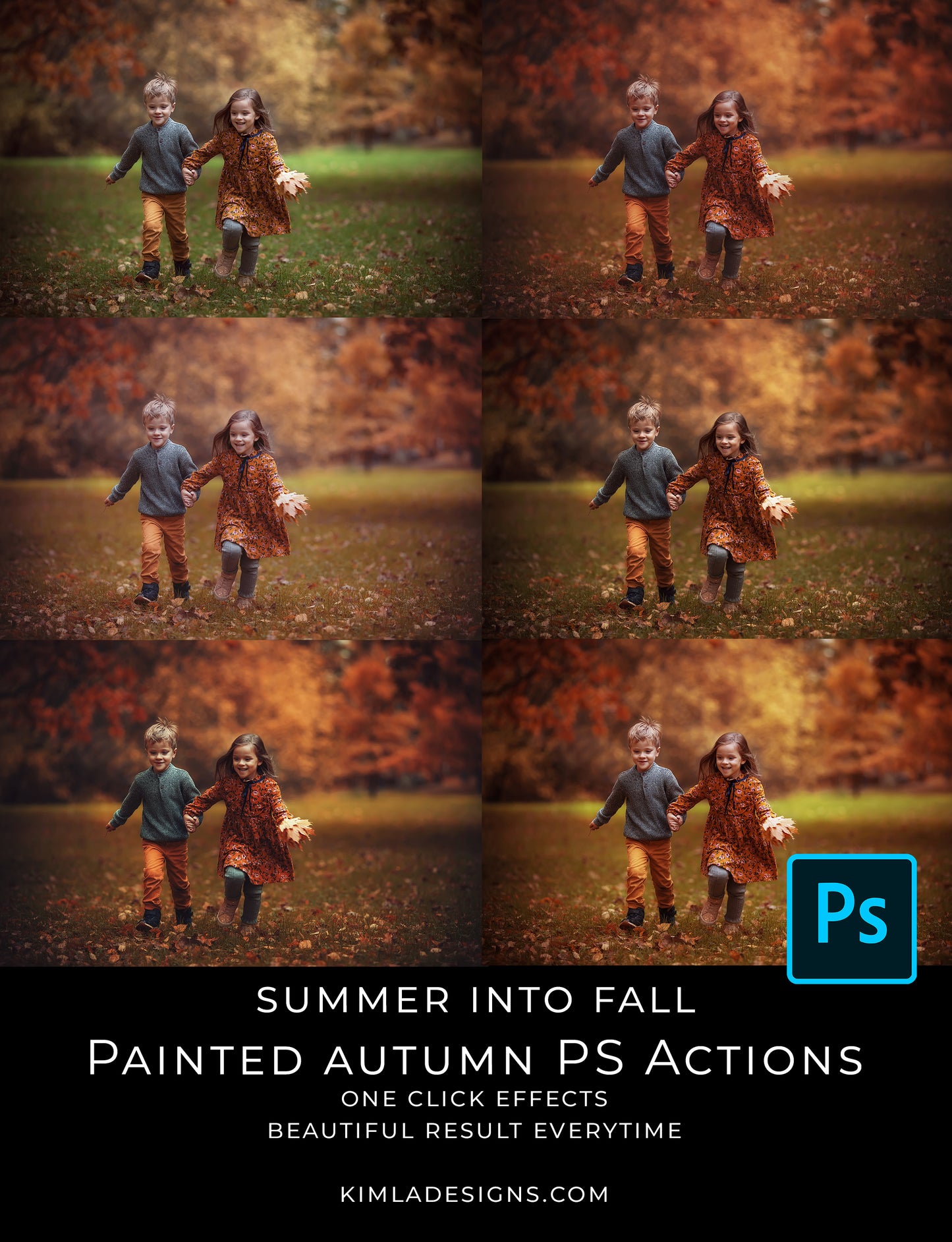 Painted Autumn PS Actions