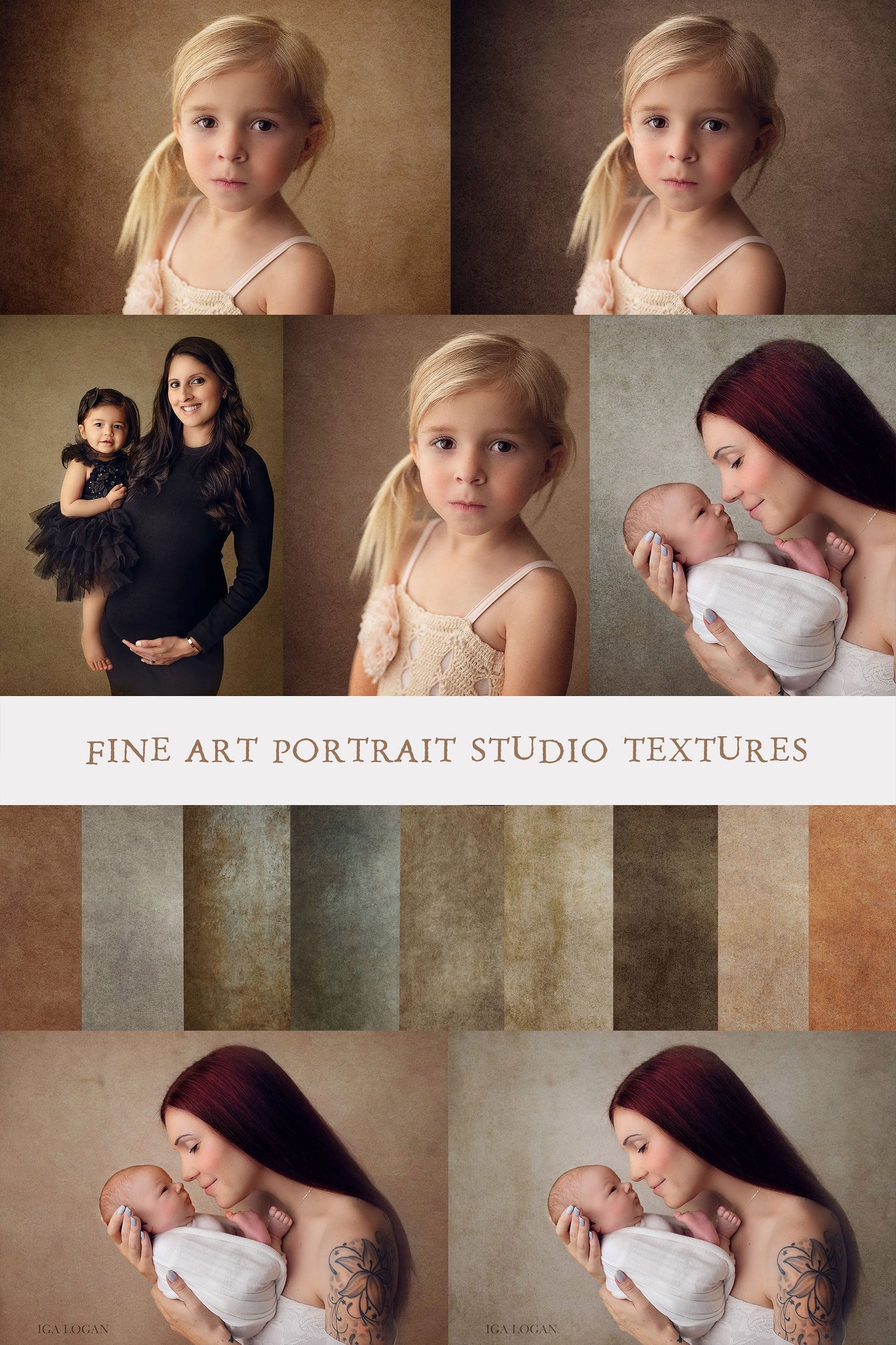 Fine Art Studio Portrait Textures