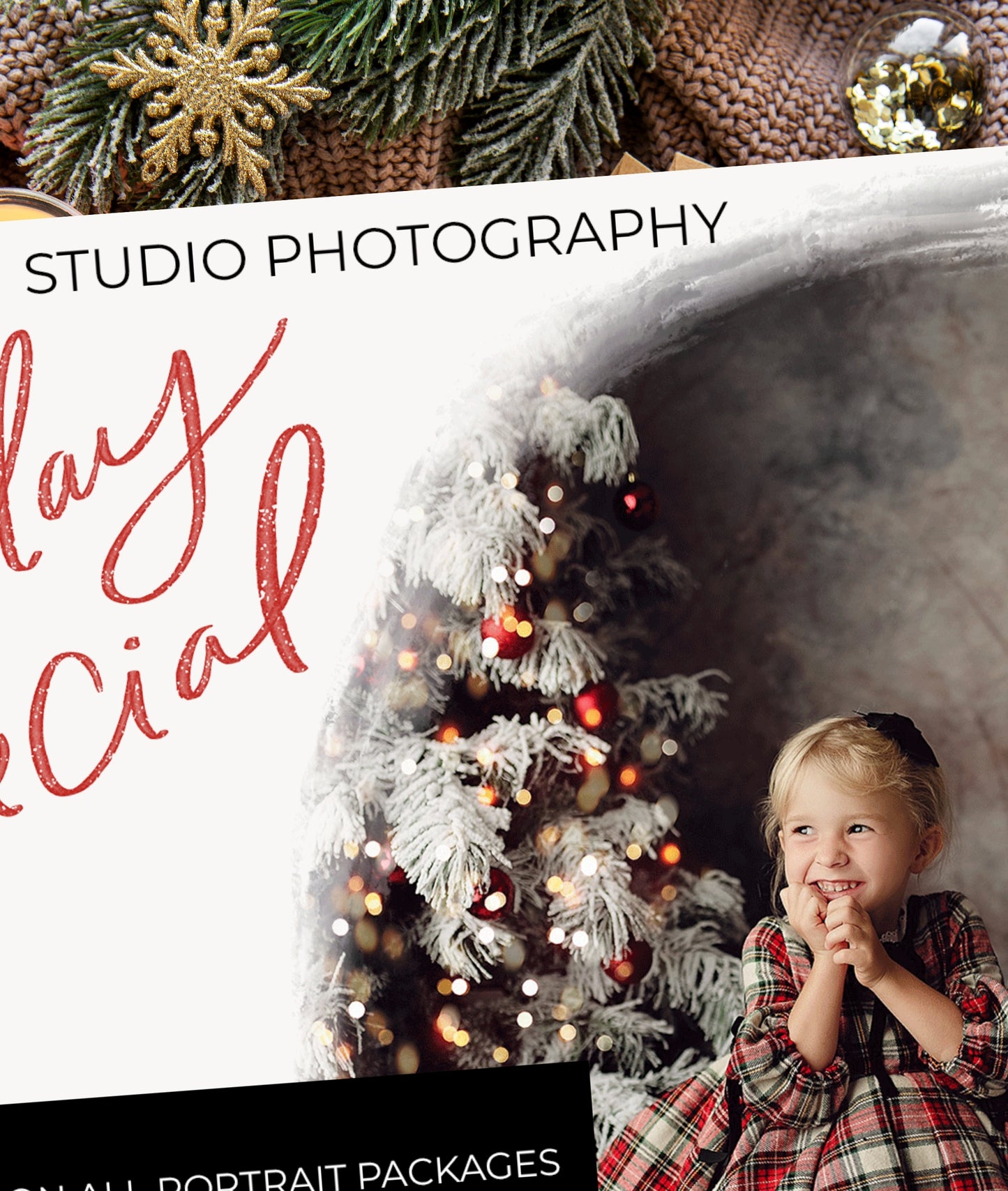 Holiday Special Marketing Board PSD Template