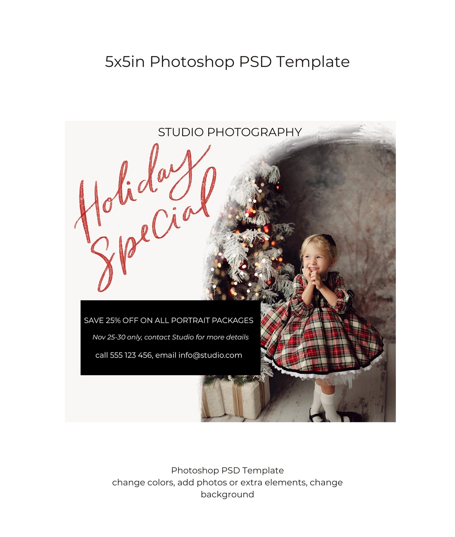 Holiday Special Marketing Board PSD Template