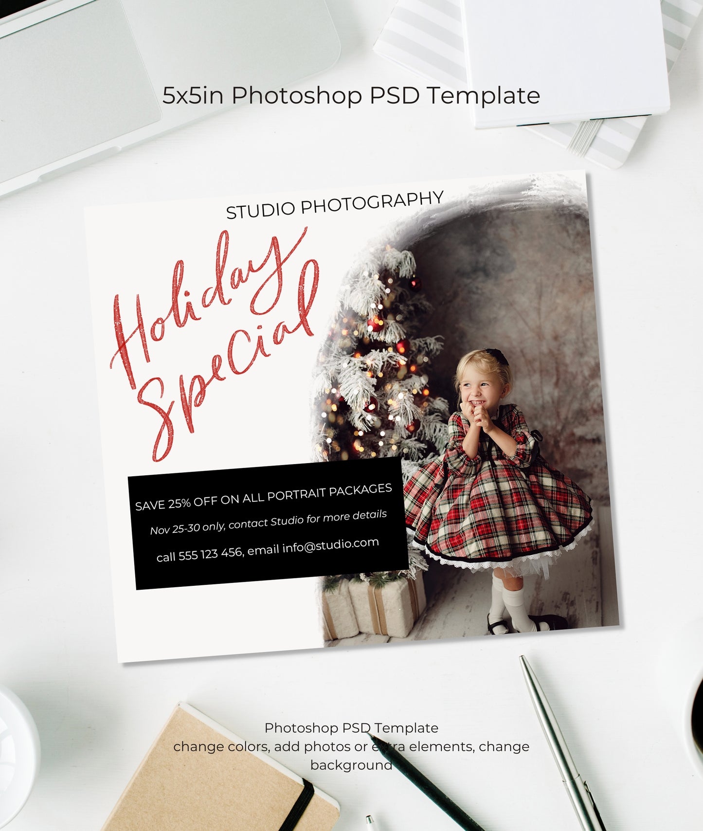 Holiday Special Marketing Board PSD Template