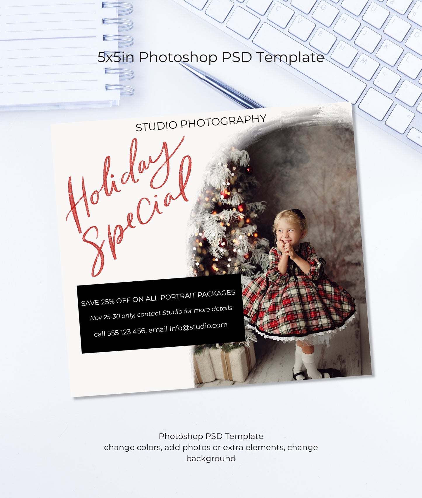 Holiday Special Marketing Board PSD Template