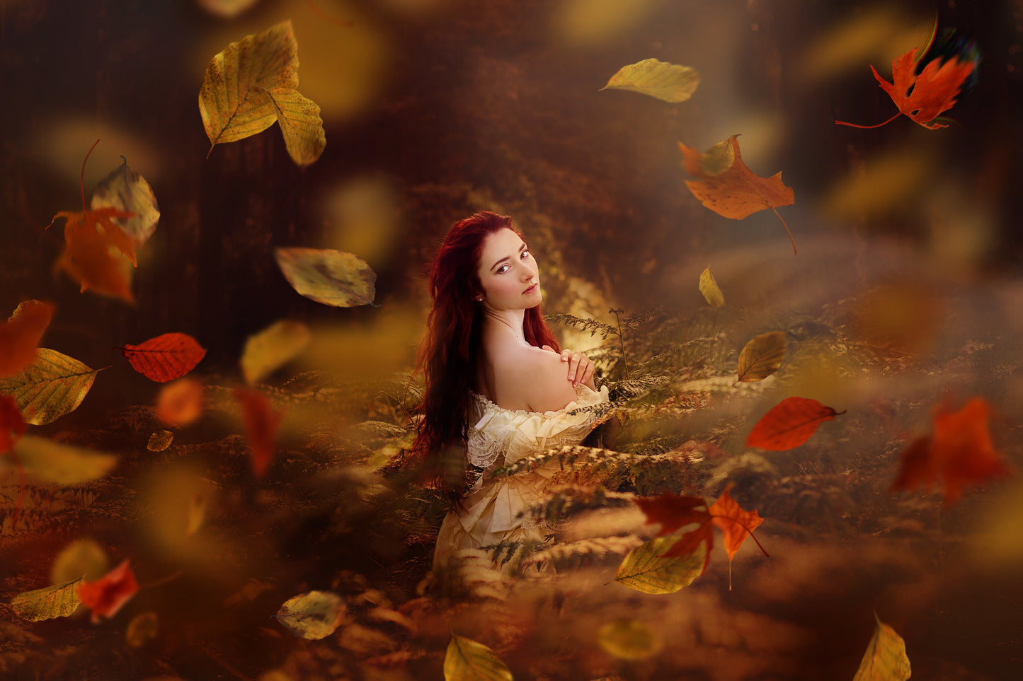 Falling Leaves Photo Overlays - Photoshop Overlays, Digital Backgrounds and Lightroom Presets