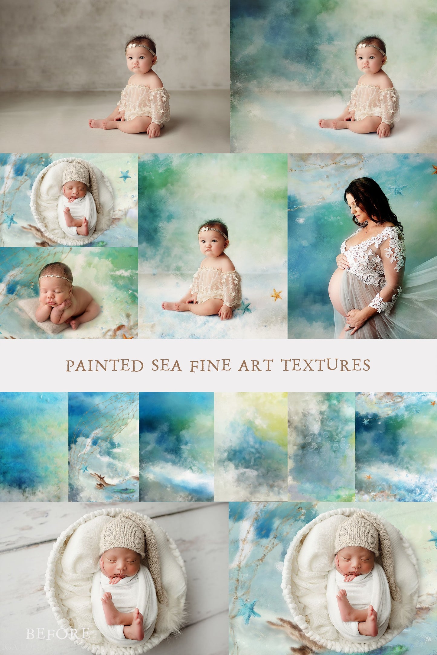 Painted Sea Fine Art Textures