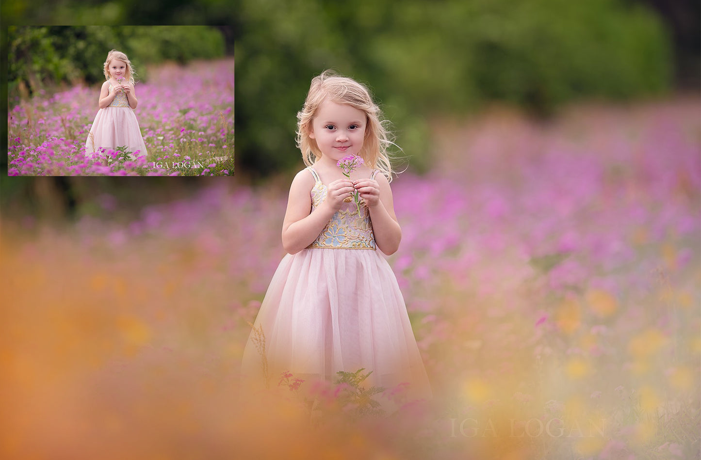 Pastel Summer Painted Photo Overlays