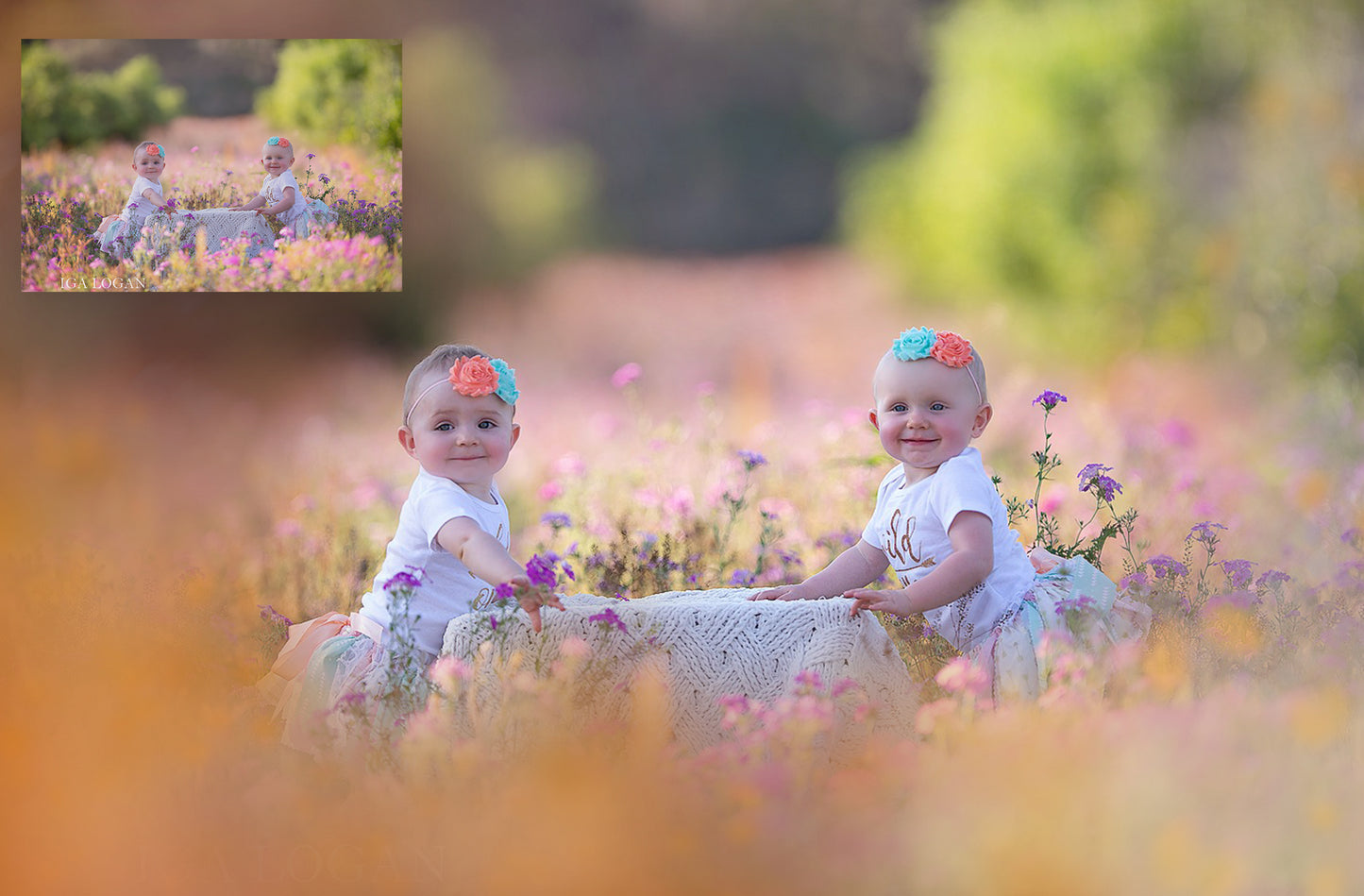 Pastel Summer Painted Photo Overlays