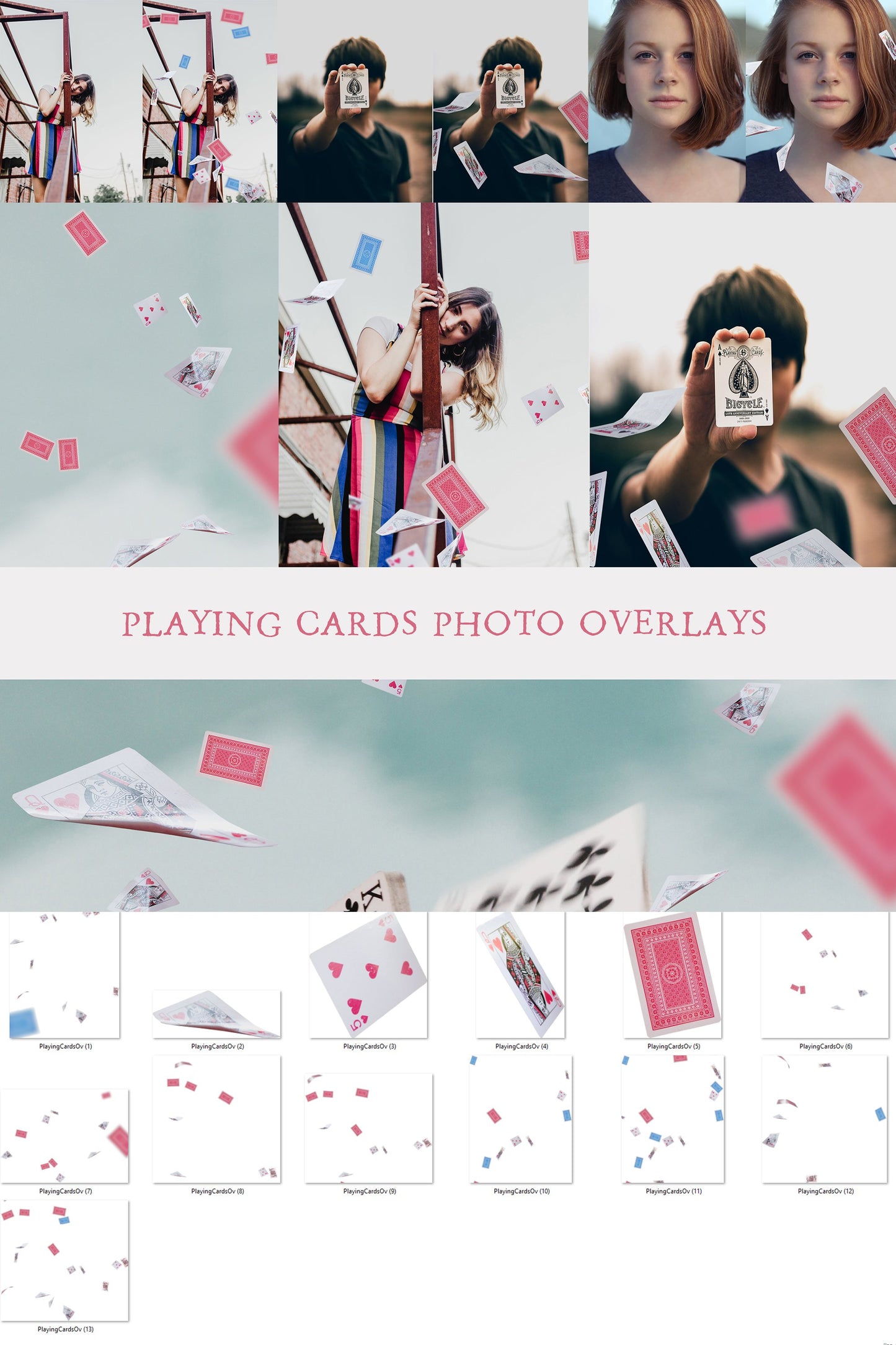Playing Cards Photo Overlays