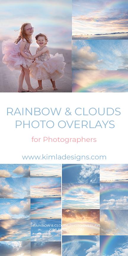 Rainbows & Clouds Photo Overlays