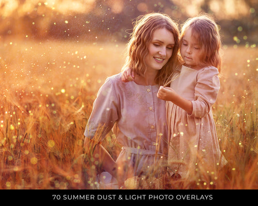 70 Summer Dust and Light Photo Overlays