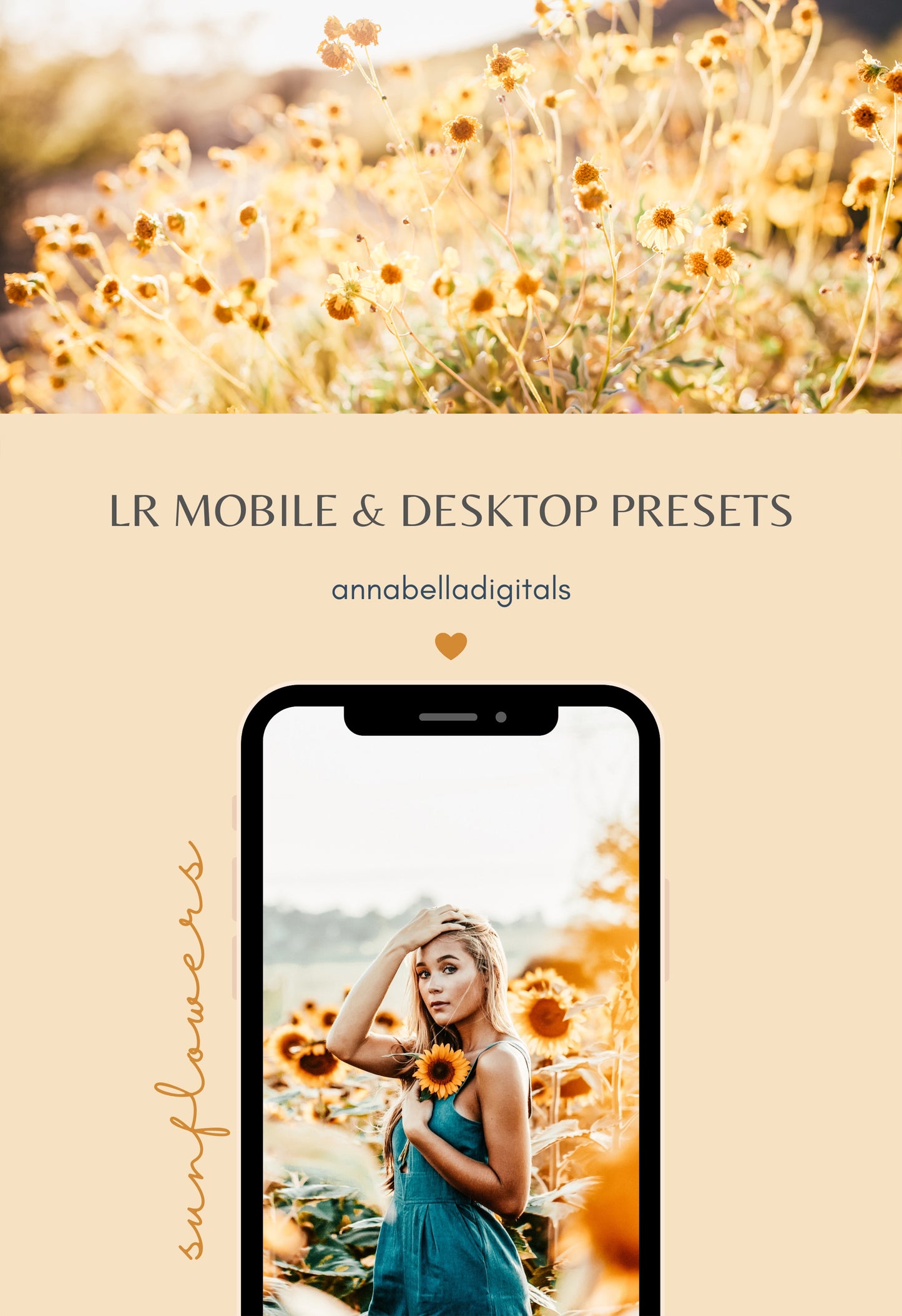 Sunflowers Lightroom Desktop and Mobile Presets