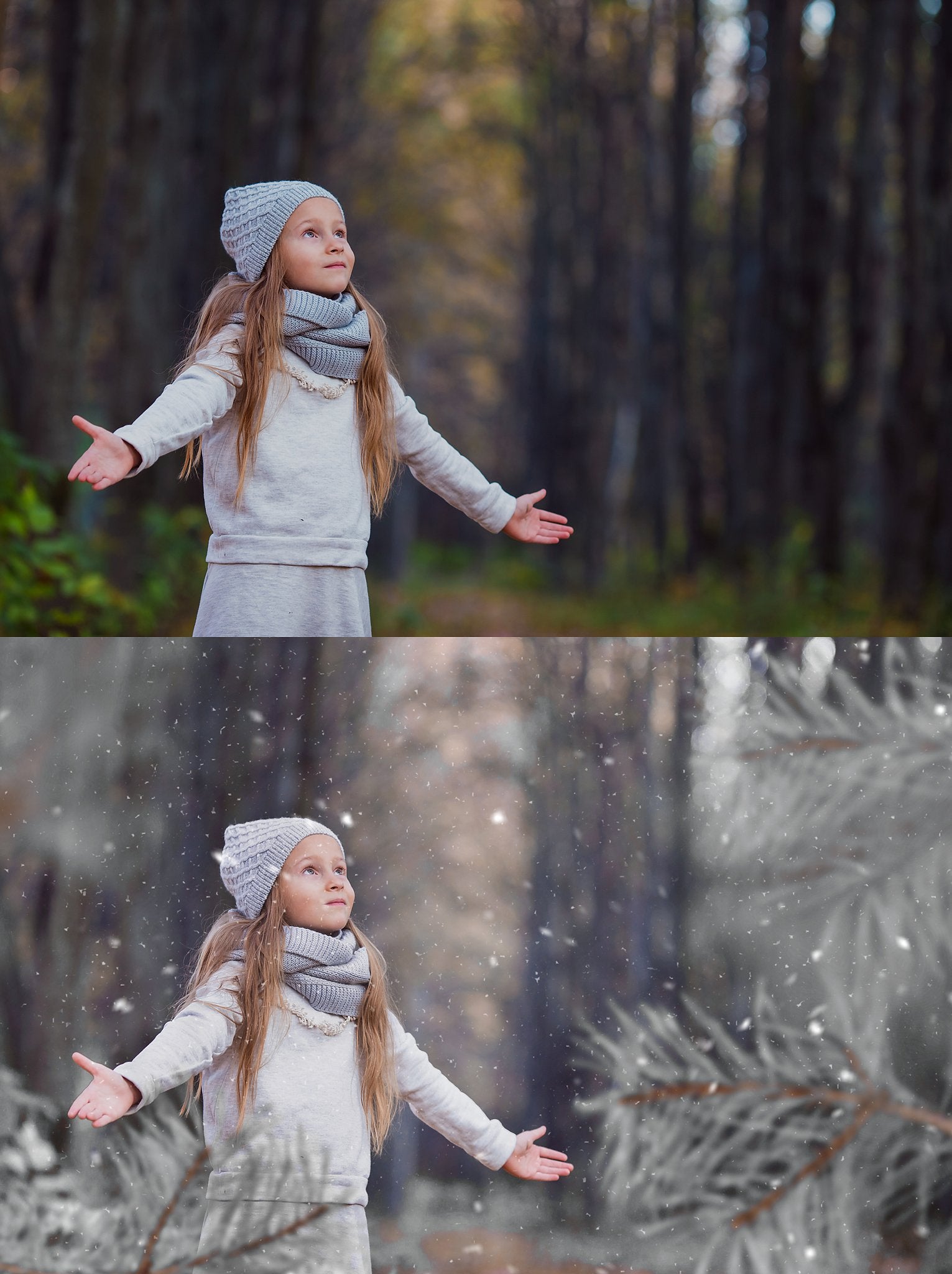 White Winter Overlays and Brushes + 2 Free Gifts - Photoshop Overlays, Digital Backgrounds and Lightroom Presets