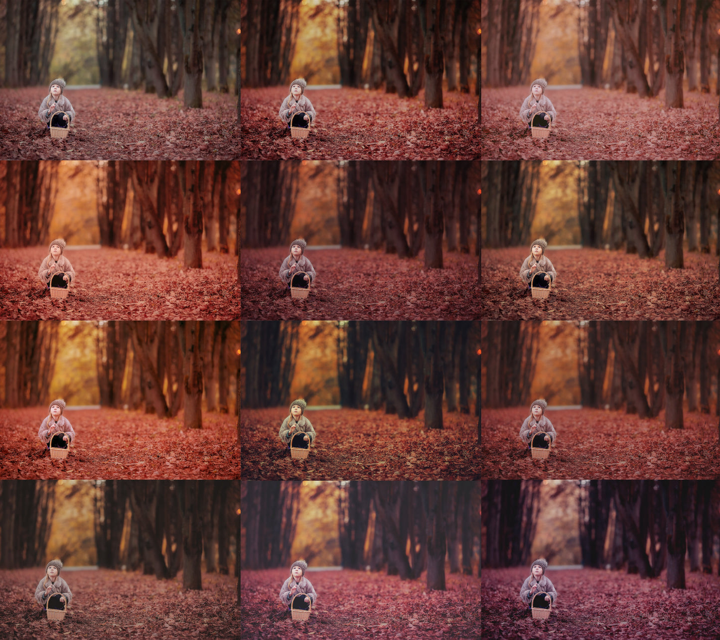 Painted Autumn PS Actions + Free Gift - Photoshop Overlays, Digital Backgrounds and Lightroom Presets