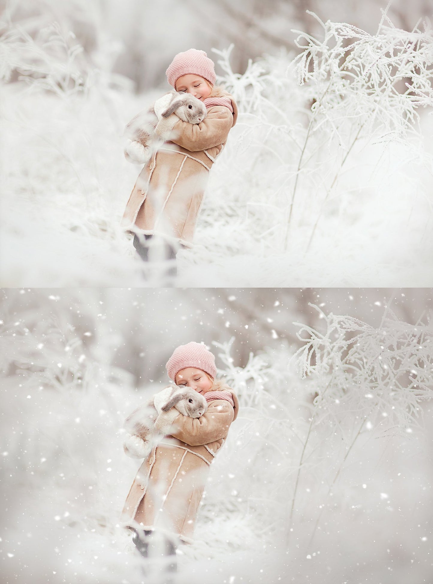 White Winter Overlays and Brushes + 2 Free Gifts - Photoshop Overlays, Digital Backgrounds and Lightroom Presets