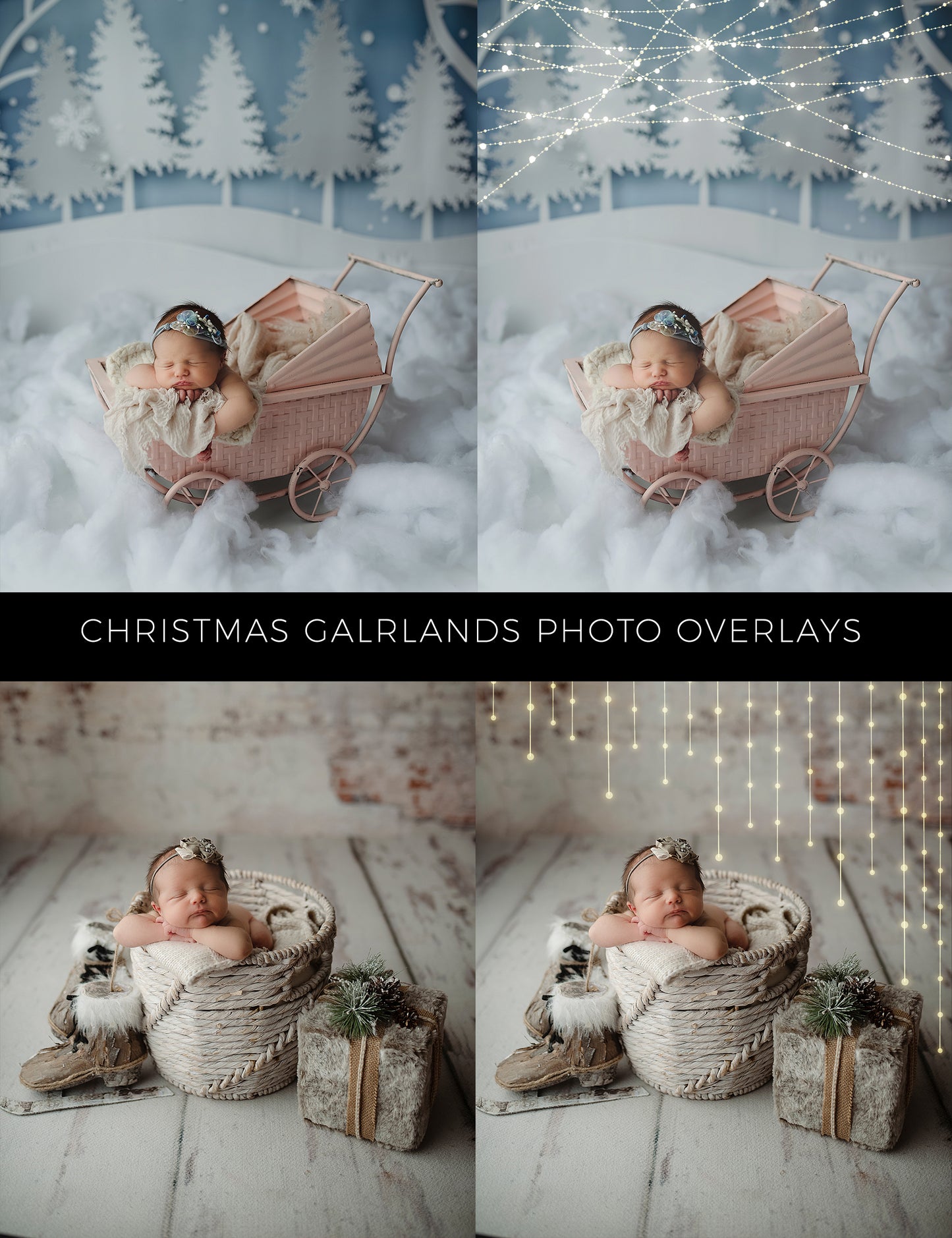 Christmas Garlands Photo Overlays