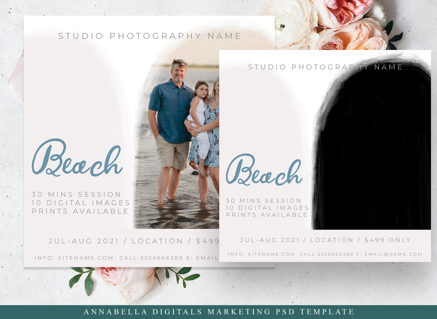 Beach Mini Session Template