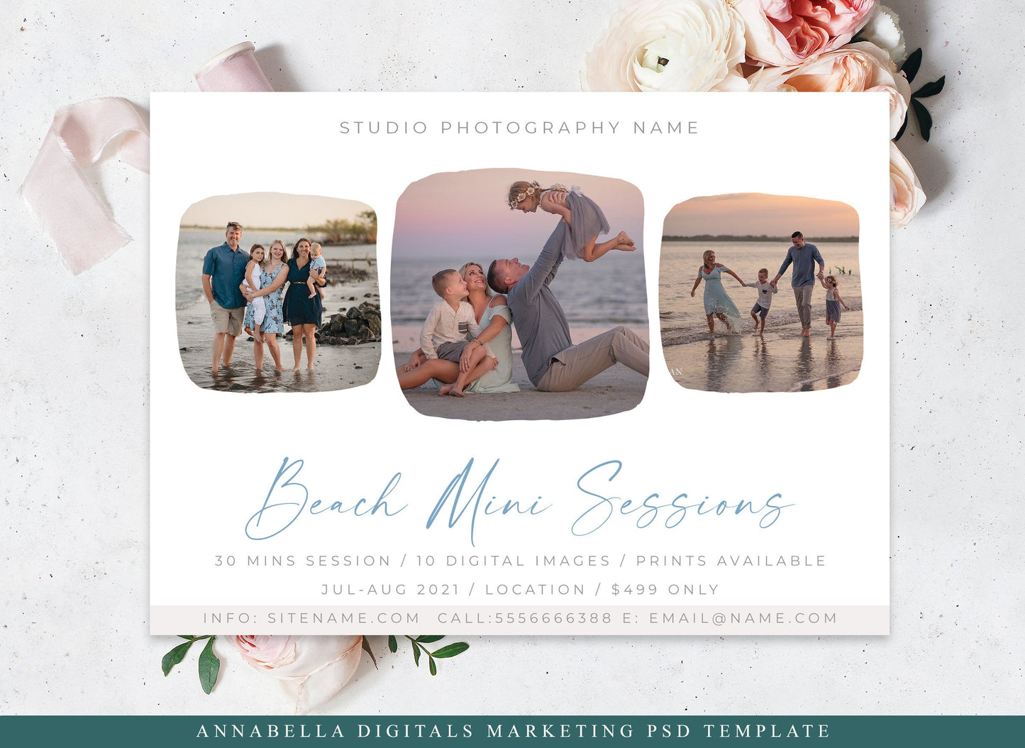 Beach Mini Session Template