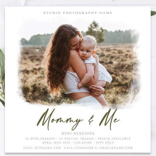 Mommy and Me Minis Session Template