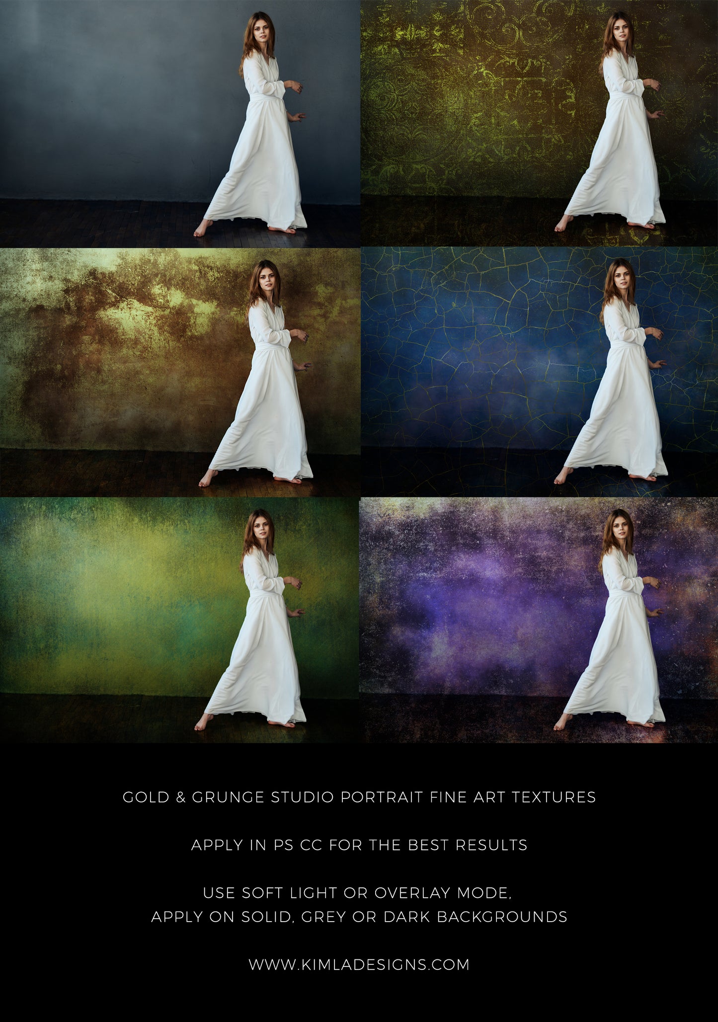 Gold and Grunge Fine Art Textures