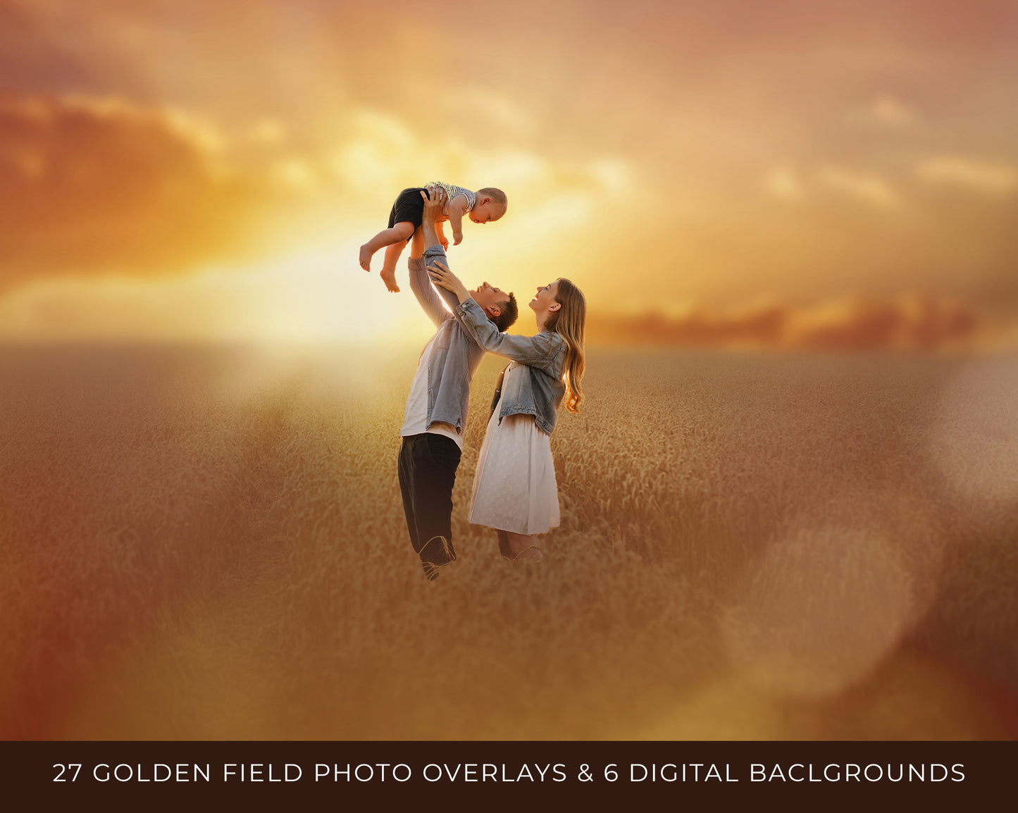 Golden Fields Photo Overlays + Free Gift
